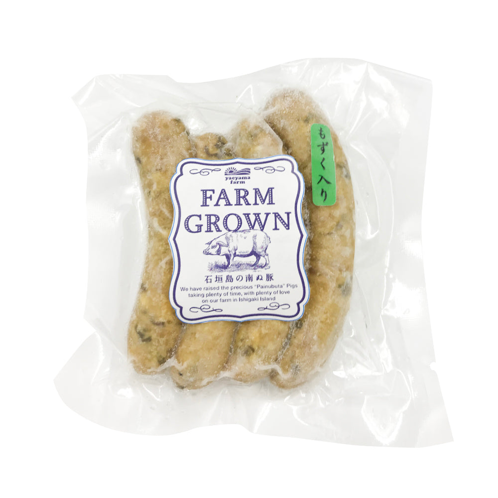 Painubuta Unsalted Mozuku flavor Pork Sausage 100g